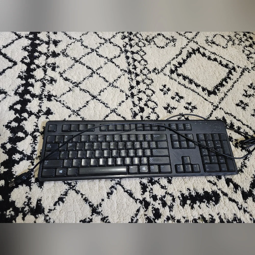 Dell Black Wired Keyboard
